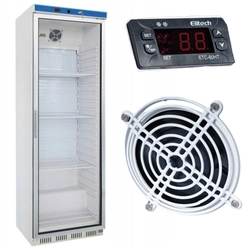 Vitrina de vidro para gabinete de refrigeração 350l Stalgast 880402