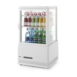 Vitrina refrigerada ajustável 58L 58L branca