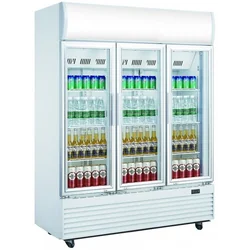 Vitrina refrigerada com vidro 1300L Frost LG 1300F SILVER 5902175819171