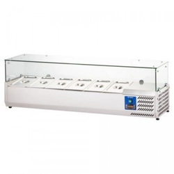 Vitrina refrigerada com vidro 1500 Mm 6x Gn 1/3