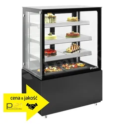 Vitrine de confeitaria simples, capacidade 390l, preto, veludo 940B, Amitek 1140031