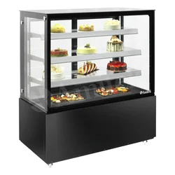 Vitrine de confeitaria simples, capacidade 530l, preto, veludo 1240B, Amitek 1140033