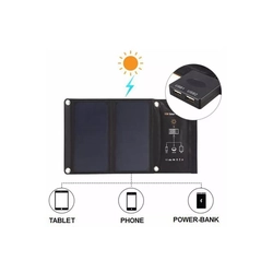 VOLT POLSKA Panou solar portabil TRAVEL SOLAR 21W USB (pliabil)5TSOLAR021