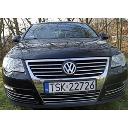 VW PASSAT B6 - CHROME strips op de onderste grill ZONDER HALLEN