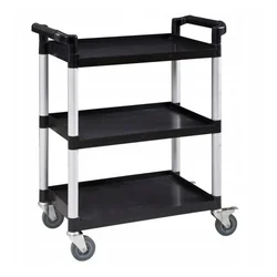 Waiter's trolley 3 plastic shelves WH-032A