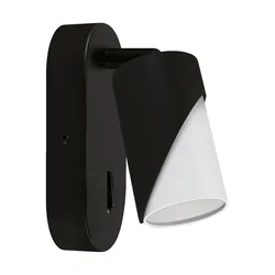 Wall lamp ZEBRA WLL GU10 BLACK/WHITE