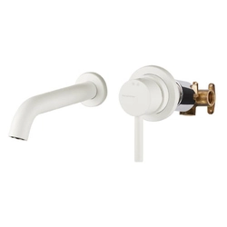 Wall mounted washbasin faucet Palazzani Digit white matt 12311443