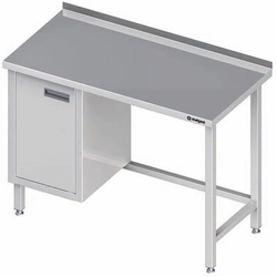 wall table with a cabinet (L), without a shelf 1900x700x850 mm
