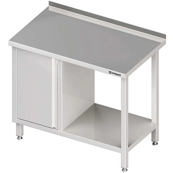 Wall table with cabinet (L) and shelf 1400x700x850 mm