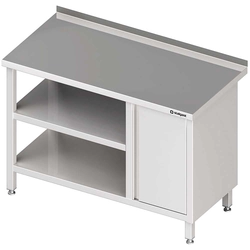 Wall table with cabinet (P), and 2-ma shelves 1600x700x850 mm