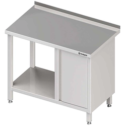 Wall table with cabinet (P) and shelf 1800x600x850 mm