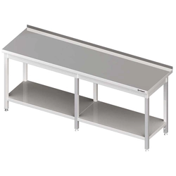 Wall table with shelf 2100x600x850 mm welded
