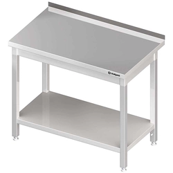 Wall table with shelf 500x700x850 mm, screwed