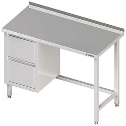 Wall table with two drawer block (L), without shelf 1000x600x850 mm