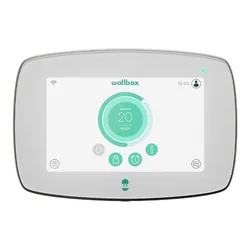 Wallbox | Commander 2 Încărcător pentru vehicule electrice, 5 cablu contor Tip 2 | 22 kW | Ieșire | A| Wi-Fi, Bluetooth, Ethernet, 4G (opțional) | Stație de încărcare premium echipată cu ecran tactil 7” pentru scenarii de încărcare publice și private.Ca toate celelalte Wal