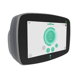 Wallbox | Elektrinės transporto priemonės įkroviklis, 5 matuoklio laido tipas, 2OCCP + RFID + nuolatinės srovės nuotėkis | Vadas 2 | 11 kW | Rezultatas | A| Wi-Fi, Bluetooth, Ethernet, 4G (neprivaloma) | Aukščiausios kokybės įkrovimo stotelė su 7” jutikliniu ekranu, skirta viešam ir privačiam įkrovimui sc