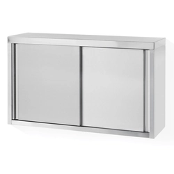 Wandhängender Stahlschrank für die Küche mit Schiebetüren 100x60x30cm - Hendi 811207