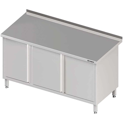 Wandtisch mit Schrank (L), Flügeltüren 1900x600x850 mm