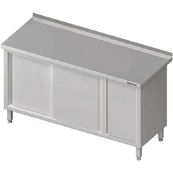 Wandtisch mit Schrank (P), Schiebetür 1500x600x850 mm