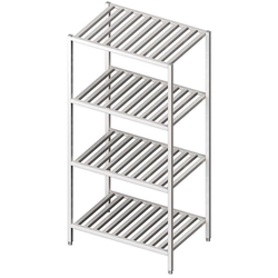 Warehouse rack, grating shelves 1000x500x1800 welded