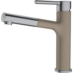 Washbasin faucet Franke Centro, with pull-out shower, chrome / cashmere