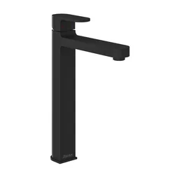 Washbasin faucet Ravak Chrome, CR 015.20BL tall, without bottom valve, black