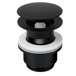 Washbasin siphon valve Damixa Silhouet click-clack, black matt