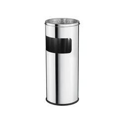 Waste bin with ashtray 17 l