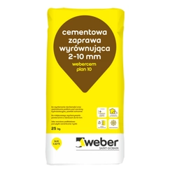 Weber webercem plan vyrovnávacia malta 10 cement 25 kg