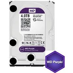 Wewnętrzny dysk twardy Western Digital Surveillance Fioletowy 4TB WD40PURX