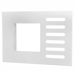 WHITE GRILLE COVER FOR KITCHEN COOKER HOOD