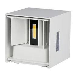 White LED Wall Lights - Square - Bridgelux - IP65 - 6W - 660 Lumens - 4000K