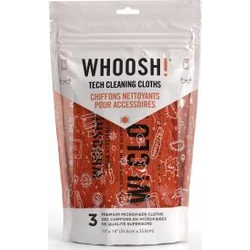 Whoosh Whoosh 3XL Tech Cleaning Cloths – antibakterielles Mikrofasertuch (3szt.)