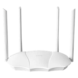 Wi-Fi maršrutētājs 6, DualBand 2.4Ghz/5GHz, 574+2402Mbps, 4x6dBi, 4 Gigabit porti — TENDA RX9