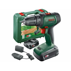 Wiertarko-wkrętarka akumulatorowa Bosch UniversalDrill 18 z uchwytem 18 V | 23 Nm/32 Nm | Szczotka węglowa | 2 x 1,5 Ah akumulator + ładowarka | W walizce