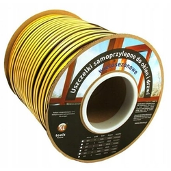 WINDOW SEAL FOR DOOR WINDOWS BROWN ROLL 100m P