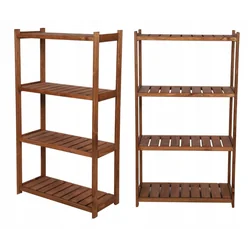 Wooden shelf for pantry LSR 4 shelves Br