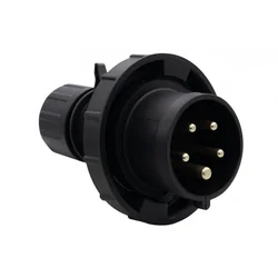 Wtyczka siłowa 32A/5P 380V-415V /FE/ IP67 czarna F7.0162