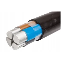 YAKXS installation cable 4x70.0 SE black earth cable aluminum wire 0.6/1KV / PRICE per package 10mb