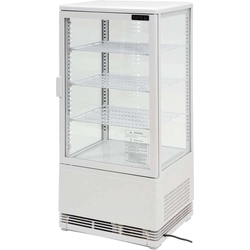 YATO free-standing refrigerated display case with capacity 78L white 42x38x96cm Yato YG-05055