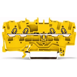 Υποδοχή Wago 4-przewodowa 2,5mm2 κίτρινη (2002-1406)