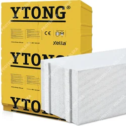 YTONG PP4/0,6 S 20 cm 200x599x199mm κατασκευαστής XELLA γλώσσα και αυλάκωση με προφίλ