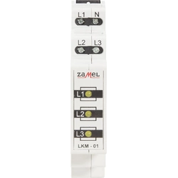 Zamel Indicador de potencia 230V/400V 3xLED amarillo TN LKM-01-30 (EXT10000038)