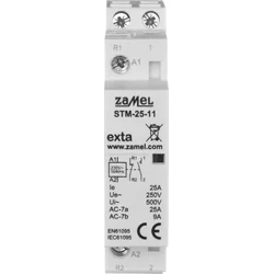 Zamel Modulär installationskontaktor 25A 1Z+1R 230V AC-typ: STM-25-11 EXT10000290