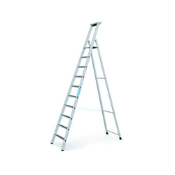 Zarges eenzijdig beloopbare platformladder 10 graden | Podiumhoogte: 2,64 m | Aluminium