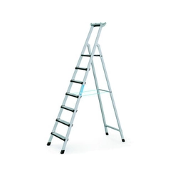 Zarges eenzijdig beloopbare platformladder 7 graden | Podiumhoogte: 1,75 m | Aluminium