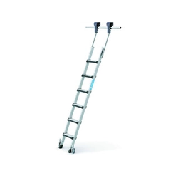 Zarges rolling shelf ladder 6 degrees | Aluminum