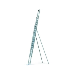 Zarges three-part sliding ladder 3 x 20 degrees | 14,2 m | Aluminum