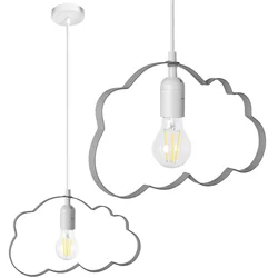 ZÁVĚSNÁ LAMPA ŠEDÁ CLOUD