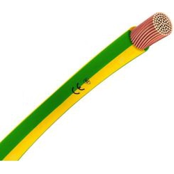 Zeleno-žltý uzemňovací kábel 6mm2 splietaný